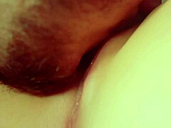 hot amateur pussy licking closeup with pretty teen muff diving and wet lips 😏