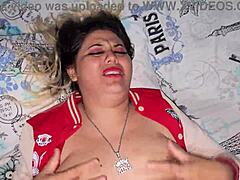 Blonde college student in baseball jacket experiences intense encounter