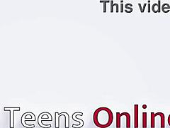 Petite amateur with small tits makes herself cum in homemade video