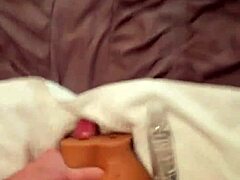 Mac Brampton explores intriguing solo sessions with a realistic sex toy, leading to intense homemade climaxes