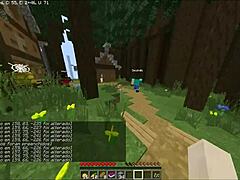 Young bald guys and priest showing staff in Iggsburn village part 2