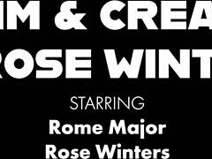 I watch brunette Rose Winters tease with her toy before Rome Major dives in for wet pussy licking