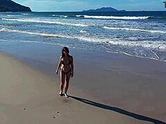 Oh man, that beach walk with the redhead Latina was somethin' else... her big tits just glowin' in the sun.