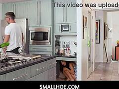 tiny 18+ asian babe mina luxx sucks her boyfriend's thick cock after our hide and seek game, smallhoe style