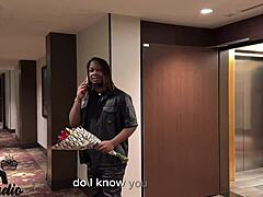 Guest's totally obsessed with that tall dreadhead's big black cock ripping clothes for quick creampie action 😈🍆