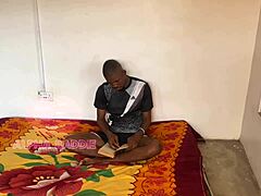 Sex starved mummy G O seduced her missionary step son with glasses and natural tits pussy sex.