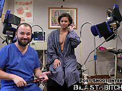 rebel wyatt gives blowjob twice before missionary pounding leads to cum-filled shaved pussy close-up