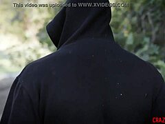 Man, this creepy voyeur caught a petite teen girlfriend raw dogging her black friend's massive cock hard