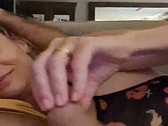 Aline gives Flavio a bedtime handjob surprise