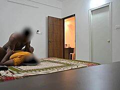 Whoa, this Indian couple gets wild with missionary fucking right in front of their shocked maid Jamila 😏