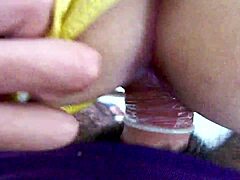 Venezolana caliente arrives and takes it all deep in her big ass during couple session.