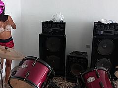 getting ready for halloween at stepdad's house as hot latina brunette - want some?