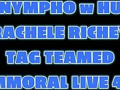 Rachele Richey Deepthroats Two Massive Cocks in Wild Threesome