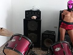 getting ready for halloween at stepdad's house as hot latina brunette - want some?