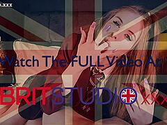 young 18 year old british student in uniform gives first time deepthroat blowjob with cum swapping