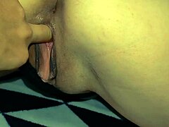 Amateur couple dives into intense anal pounding in homemade POV. Wife's skinny body takes every rough thrust from mature husband without mercy.