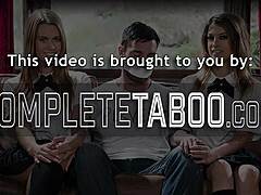 Buxom kinky teen with big tits rides fat cock in extreme taboo masturbation session.