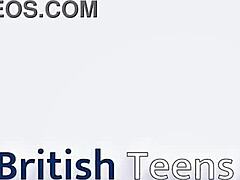 British 18 year old in lingerie sucks rims gets fucked hard and creampied! 🔥