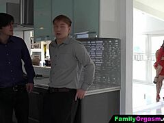 Step brothers and sisters swap for a wild orgy after partying.