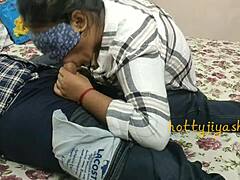 Young step sister performs oral act before friends watching