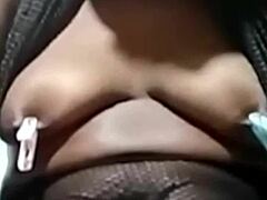 Cyndy Blackslave Takes Fat Ass Spanking As BDSM Slave With Big Tits Exposed!