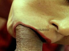 sloppy blowjob leads to bent over doggystyle pounding