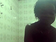 Crazybitch enjoys solo time with toys in shower before encounters