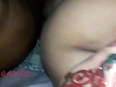 bbw latina submissive gets ass worshiped and cum in mouth!