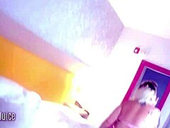 Southern fried Sally worships black cock on hidden camera. The fat blonde BBW handles interracial action.