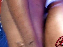 Oh man, that bbc is pounding this curvy girlfriend's tight wet pussy in serious doggystyle action