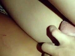 brunette with tattoos gets anal fucked hard until her tight asshole gapes wide open