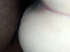 I was fucking my fat BBW girlfriend with big black cock interracial.