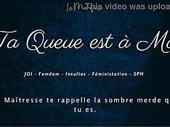 Hey, ta queue est à moi in this French JOI femdom session with some steamy dirty talking.