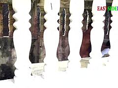 caught my landlord in an open place fucking their church member with deepthroat and creampie