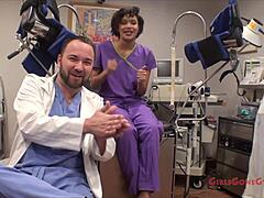 Second Opinion Cheered Up With Jackie Banes In Nurse Uniform And Gloves!
