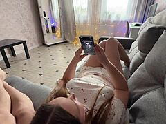 Real Homemade Babe Bent Over in Doggystyle Action