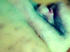 Do you see how I make love to my self with squirting on pussy?