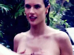 hey 😏 alessandra ambrosio is teasing with a hot striptease, wanna watch her undress slowly?
