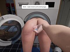 Oh man, my stepmom's stuck in that washing machine again. What a wild game!