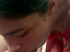 My latin girlfriend sucking my cock!