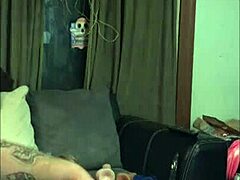 Hey, we tried black couples play with crotchless panties, blindfold, handcuffs, and ballgag toys tonight.