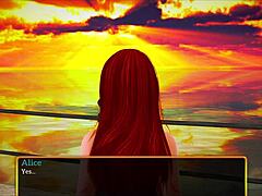 Redhead teen explores relationships in the game my new family episode 425