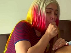 Aaliyah Hadid Feels Intense Desire Sucking Boyfriend's Monster Cock Deeply