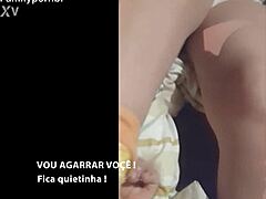 Feeling so aroused watching teen stepdaughter in lingerie on sofa, craving outdoor public pussy licking