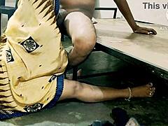 Indian desi maid bent over for hardcore anal assfucking by owner with big cock and rough doggystyle sex