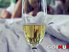 Blonde and brunette milfs dive into pussy licking and blowjobs in tattooed threesome with facial cumshots and cunilingus