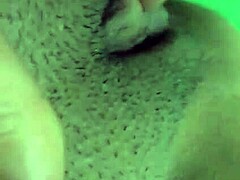 Hey, check out this mature shaved pussy solo session at home