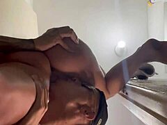 Caught her bathing unexpectedly, leading to an intriguing bareback encounter in Brazilian style