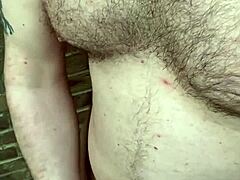 masturbating outdoors with dildo until squirting orgasm