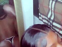 Little stepsister eagerly tests my big black cock right when I arrive home